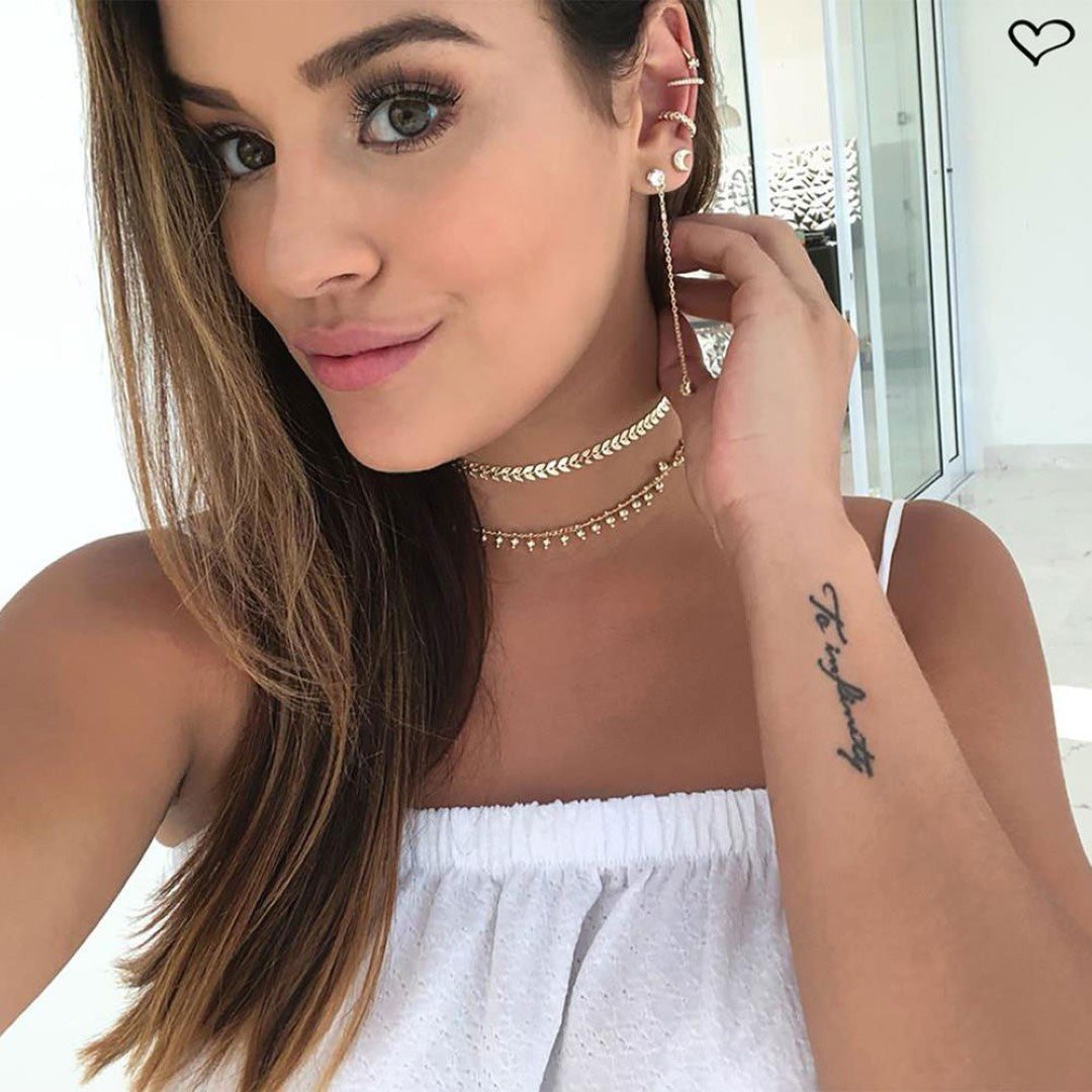 Choker Folhinhas Folheado a Ouro 18k Kendal Piuka