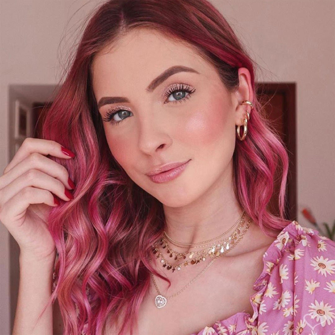 Choker 3 Correntes Antonella Mini Gotas Folheada a Ouro 18k Piuka