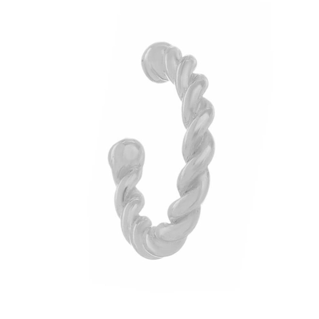 Piercing de Pressão Piuka Nici Folheado em Ródio Branco
