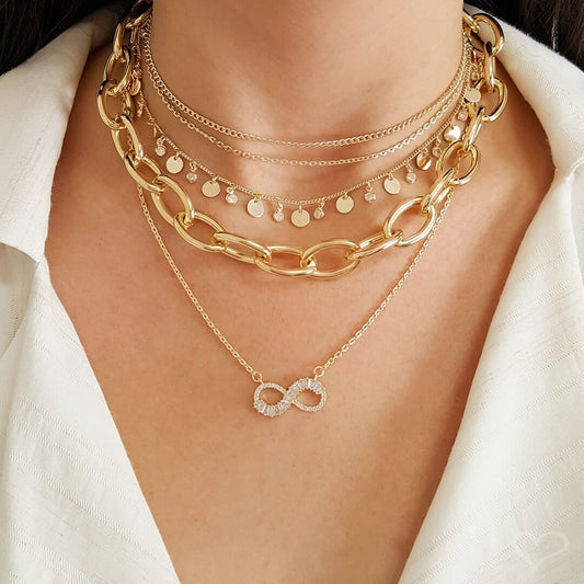 Choker Piuka 3 Voltas Maju Folheada a Ouro 18k