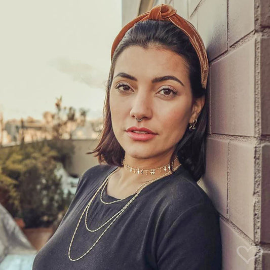 Colar 3 Voltas Amelia Folheado a Ouro 18k Piuka