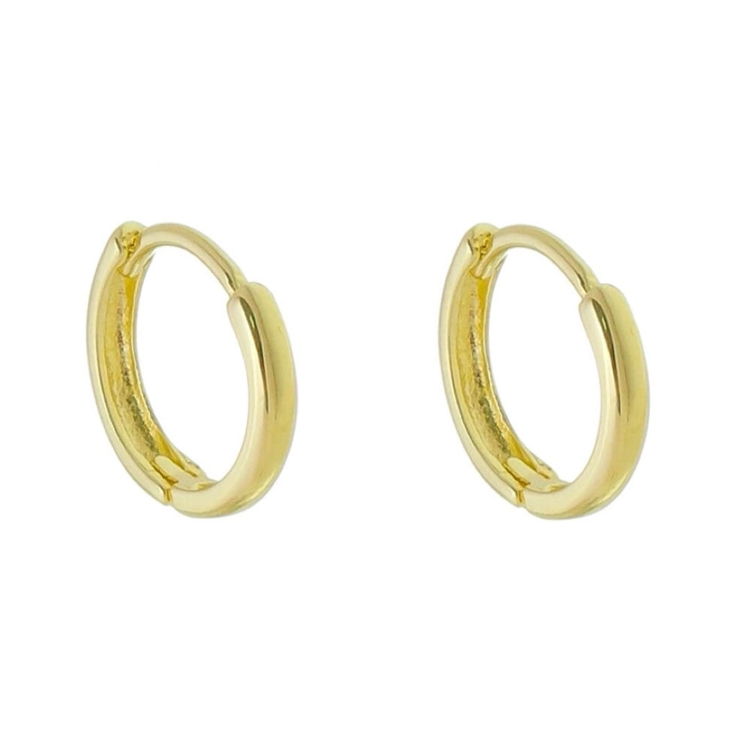 Brinco Argolinha Lala M Folheado a Ouro 18k