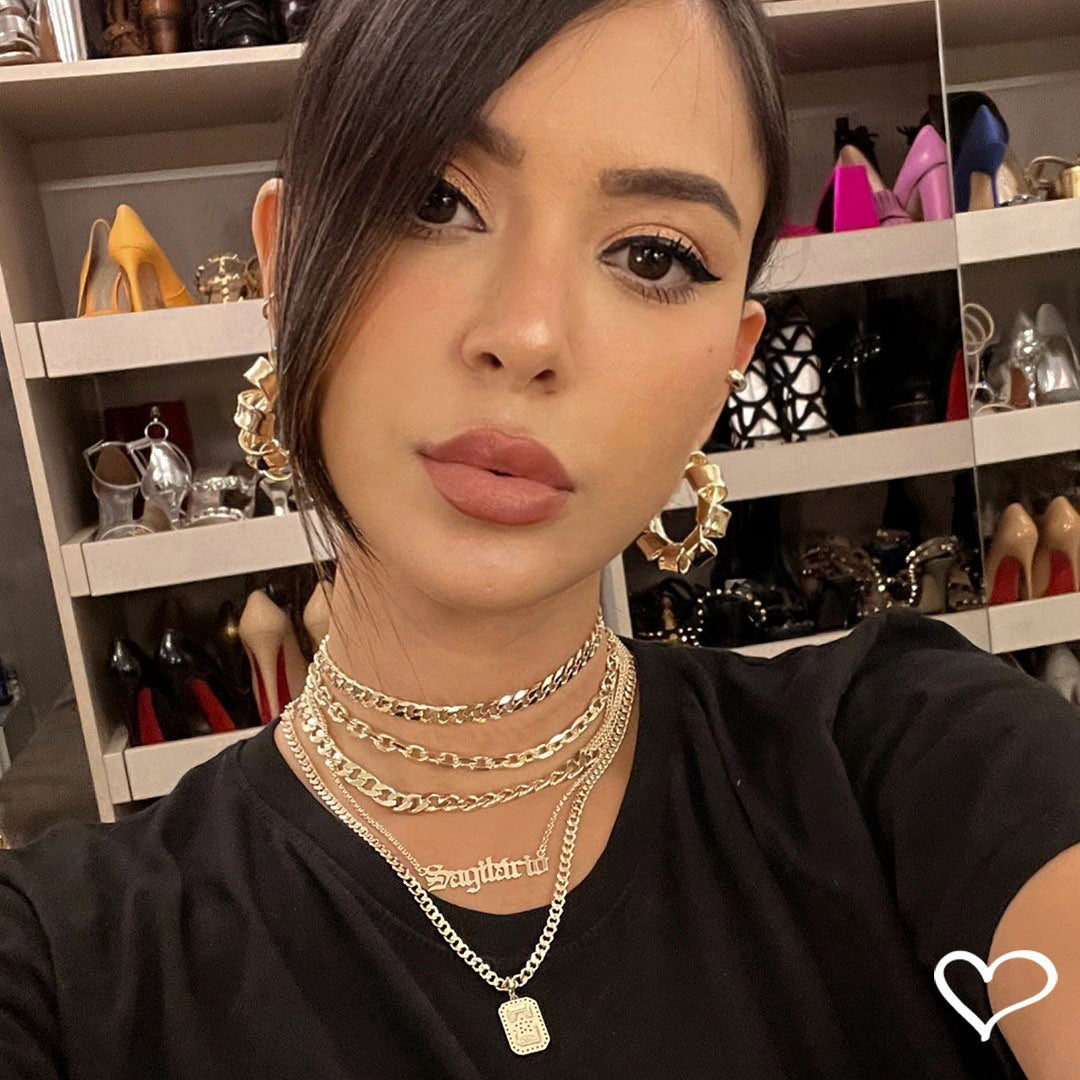 Choker Piuka Raiza Elos Grumet Folheada a Ouro 18k