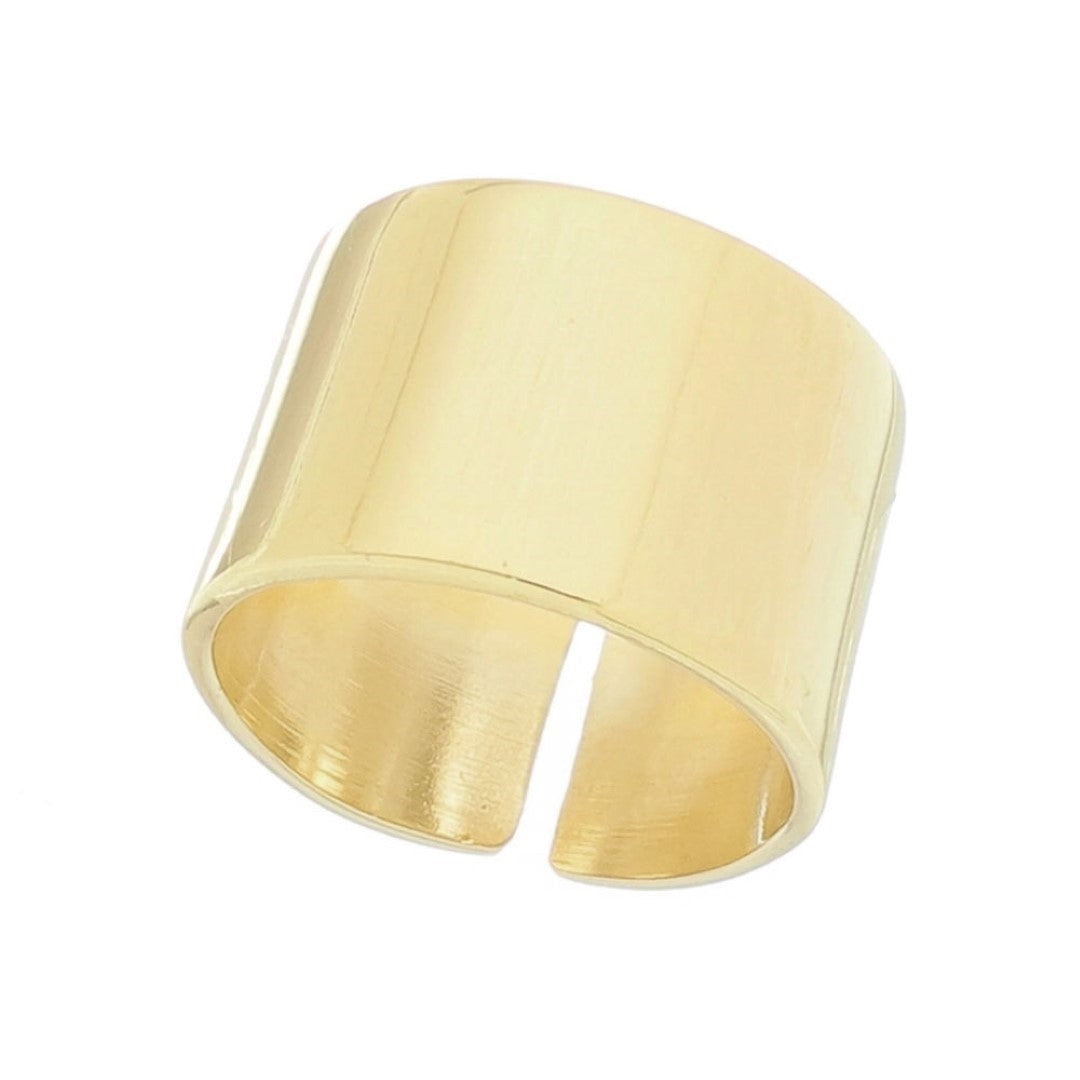 Anel Piuka Lelis Folheado a Ouro 18k