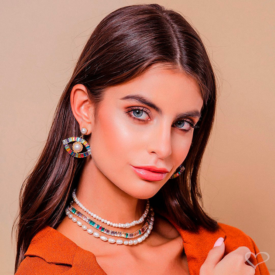 Choker Piuka Lanis Pérolas de Água Doce