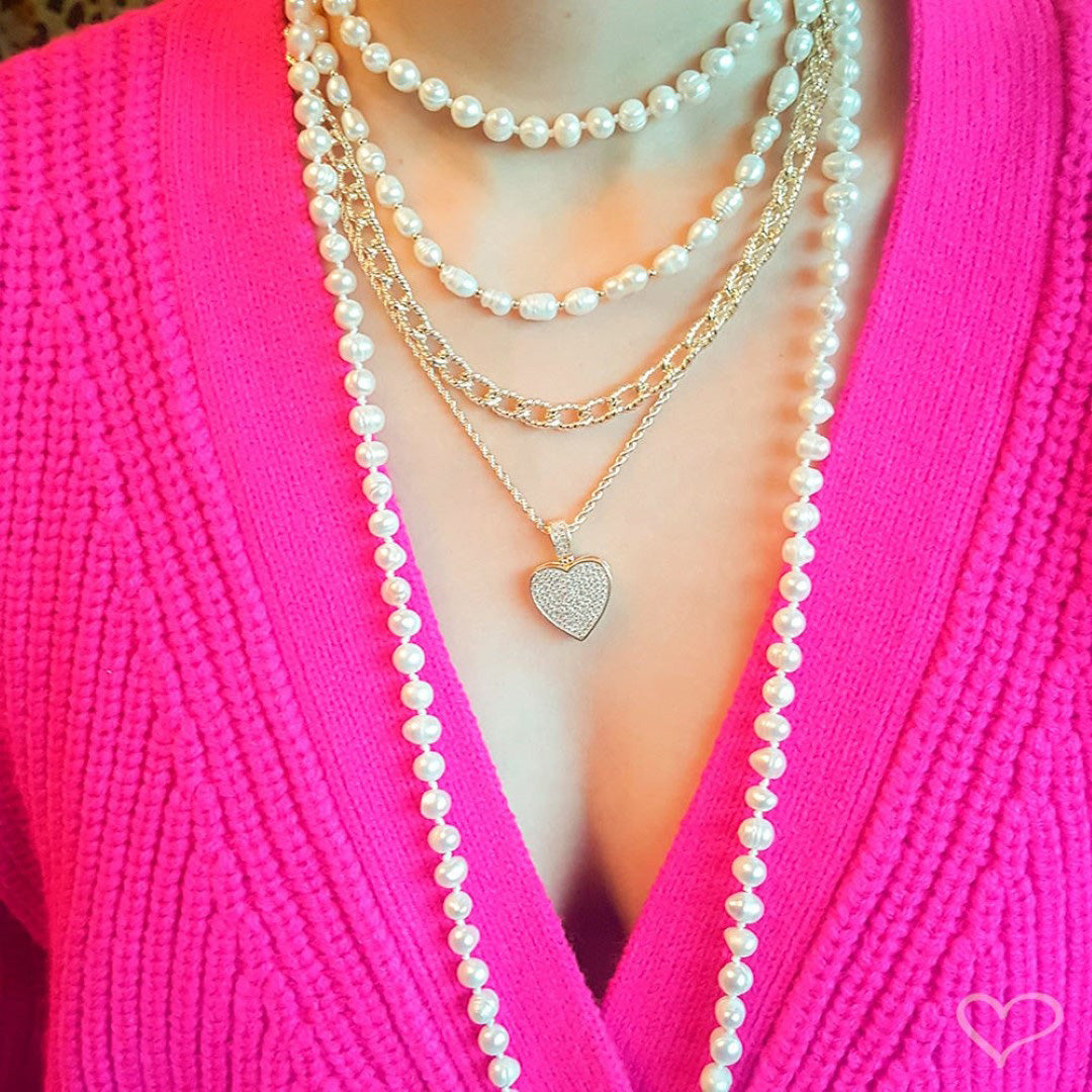 Choker Piuka Lanis Pérolas de Água Doce