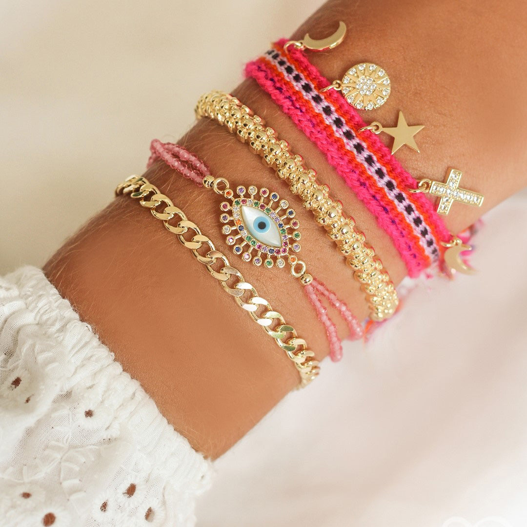 Pulseira Folheada a Ouro 18k Elos Groumet Lili