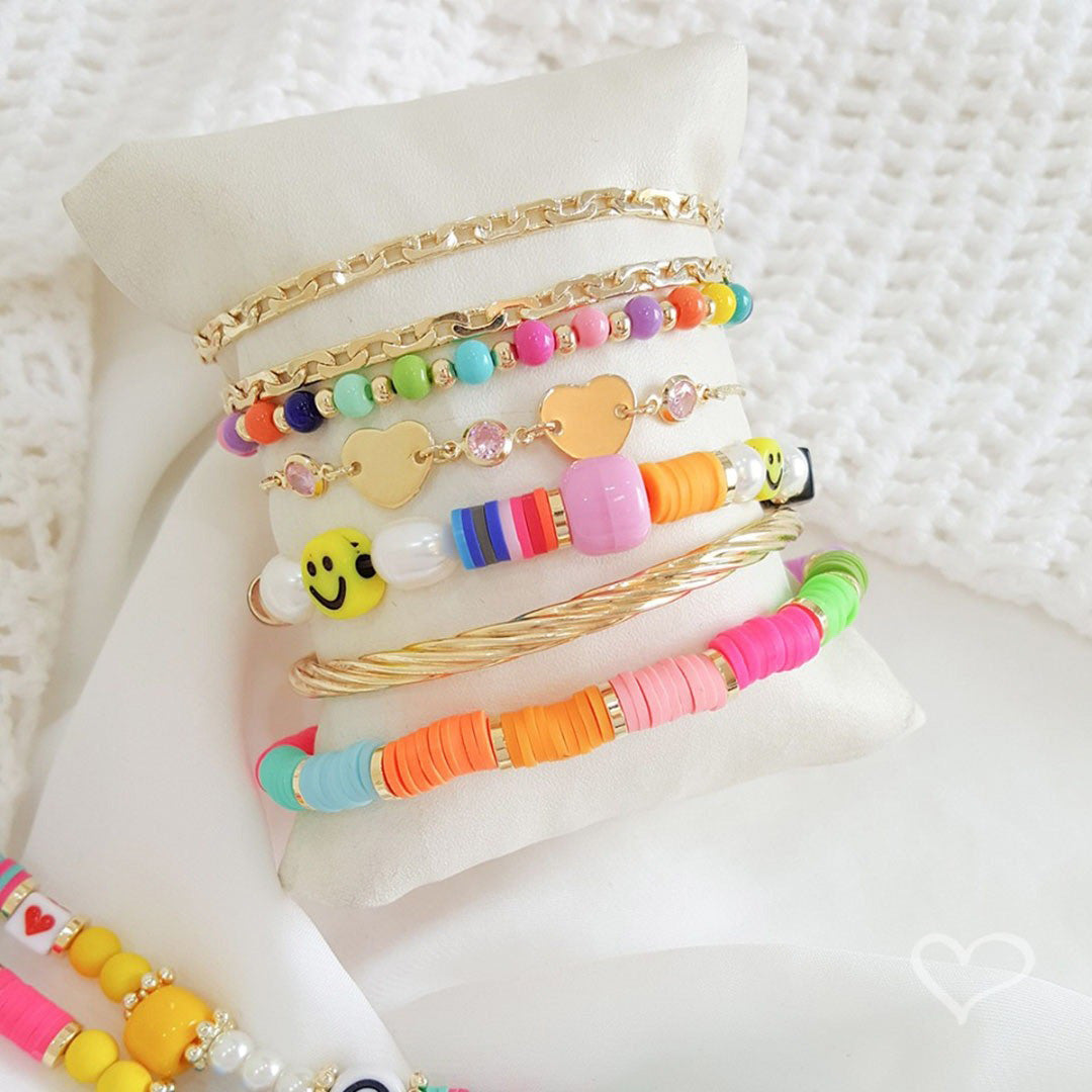 Pulseira Folheada a Ouro 18k Duas Voltas Elos Vic