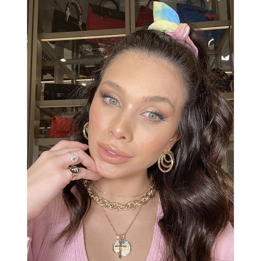 Anel de Dedinho Piuka Letra Inicial Zircônia Folheado a Ouro 18k