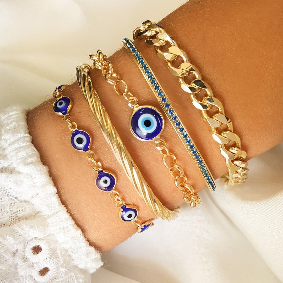Pulseira Folheada a Ouro 18k Elos Grumet Cami