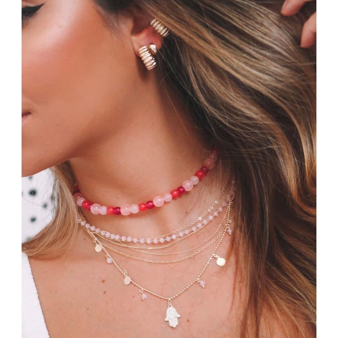 Brinco Argolinha Litti Lisa Folheado a Ouro 18k