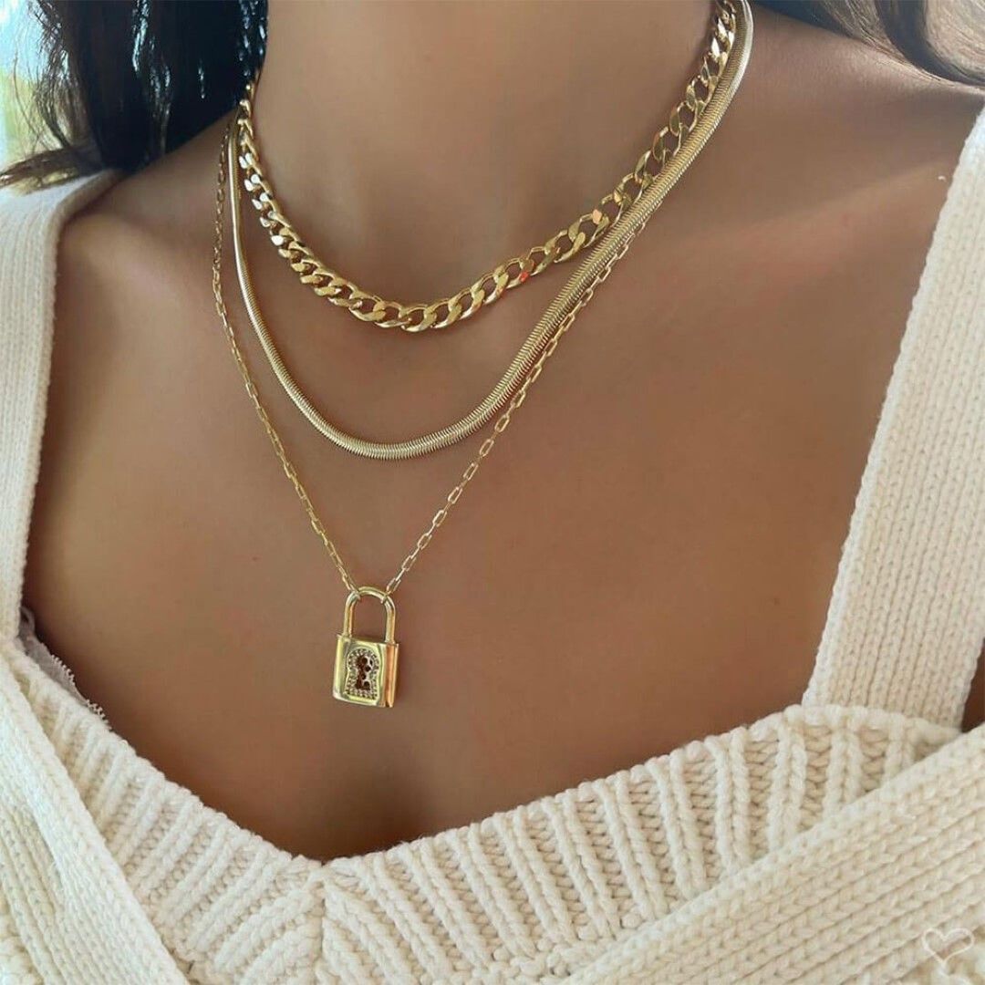 Choker Piuka Fernanda Malha Fina Metal Folheada a Ouro 18k
