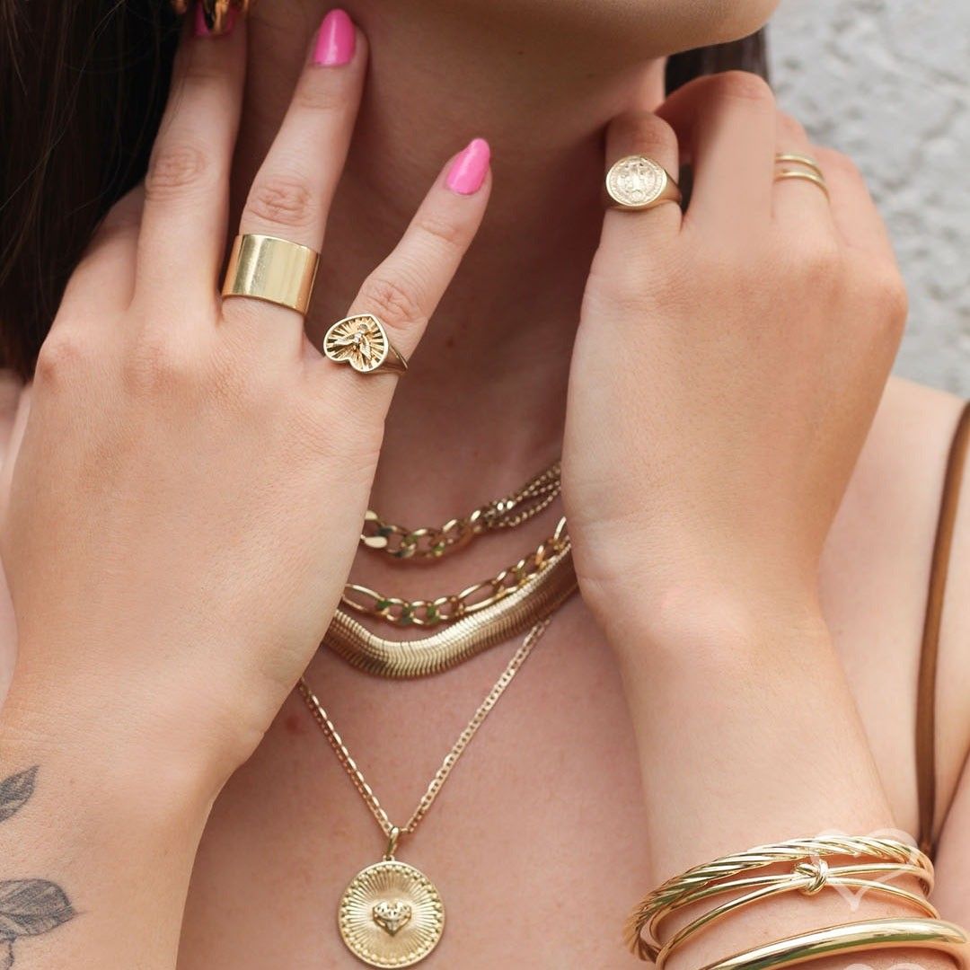 Choker Piuka Yanca Elos Folheado a Ouro 18k