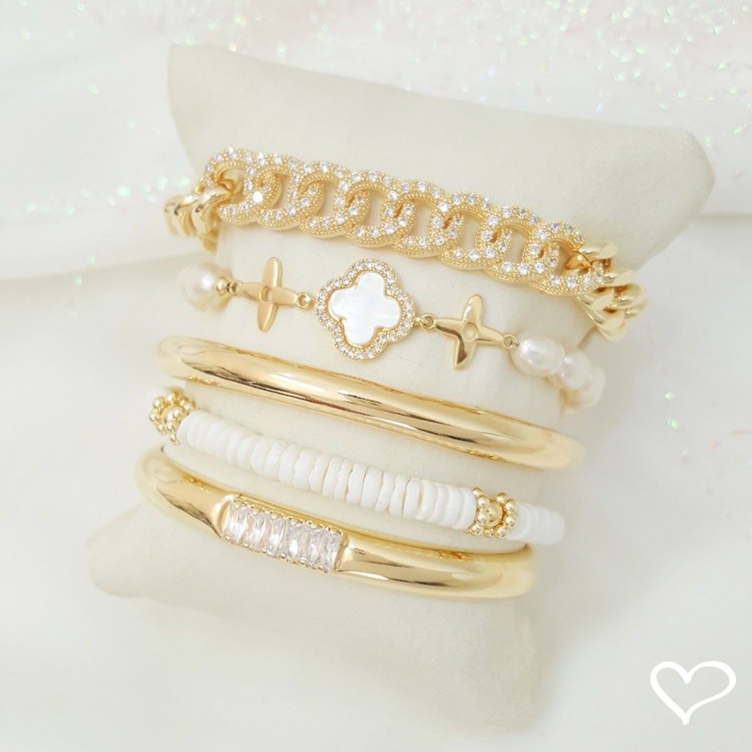 Pulseira Folheada a Ouro 18k Elos Groumet Zircônias Yumi