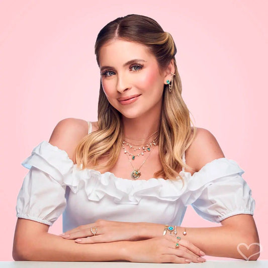 Anel Solitário Zircônia Acqua Folheado a Ouro 18k Nayana