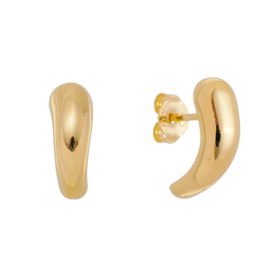 Brinco Vintage Geométrico Vichy P Folheado a Ouro 18k