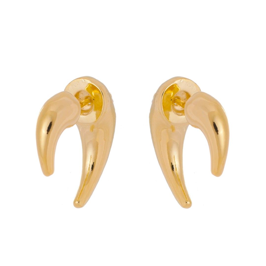 Brinco Piuka Becky Vintage Geométrico Folheado a Ouro 18k