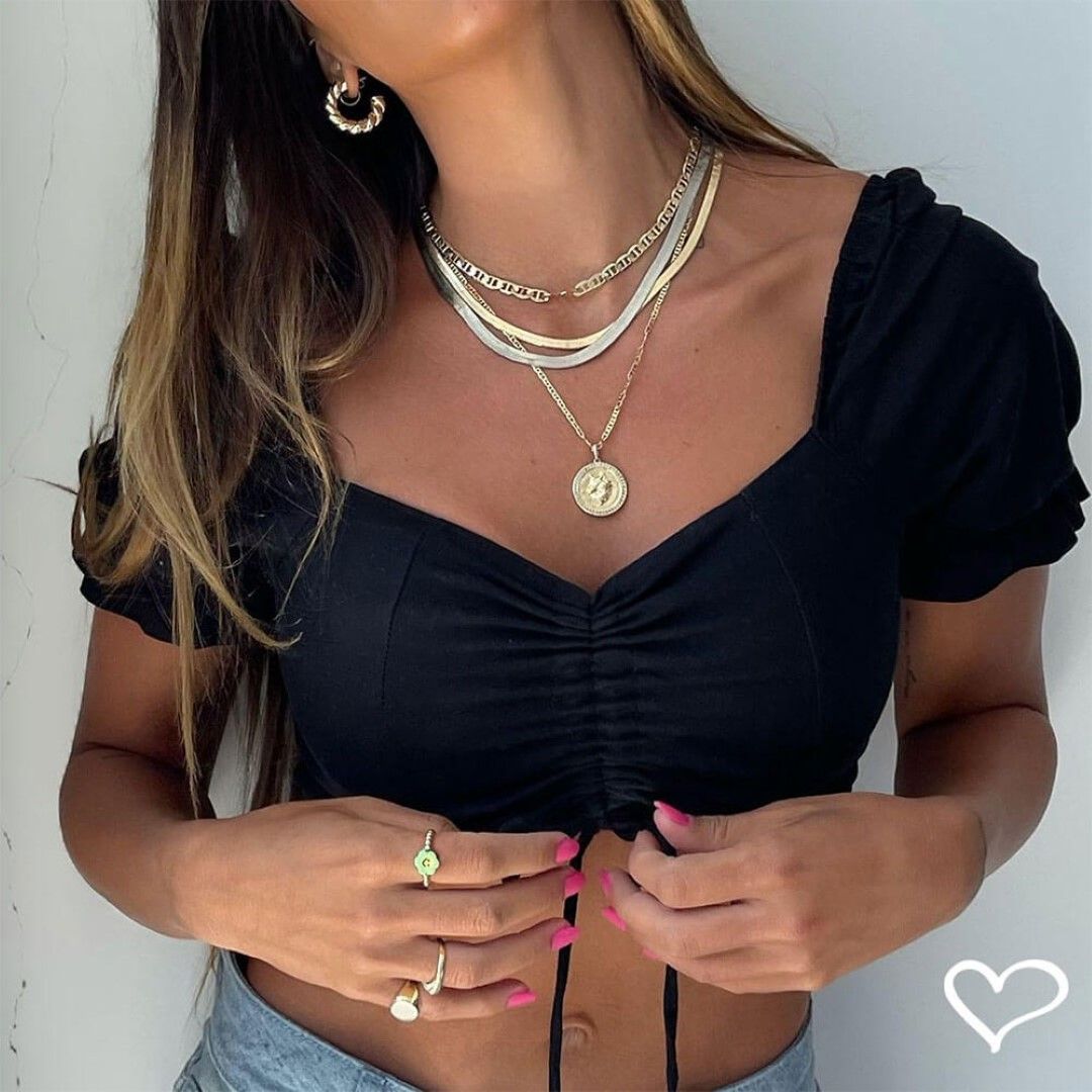 Choker Piuka Louise Elos Folheado a Ouro 18k