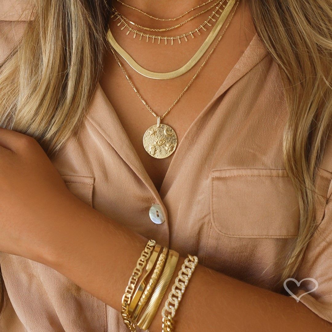 Pulseira Folheada a Ouro 18k Elos Louise