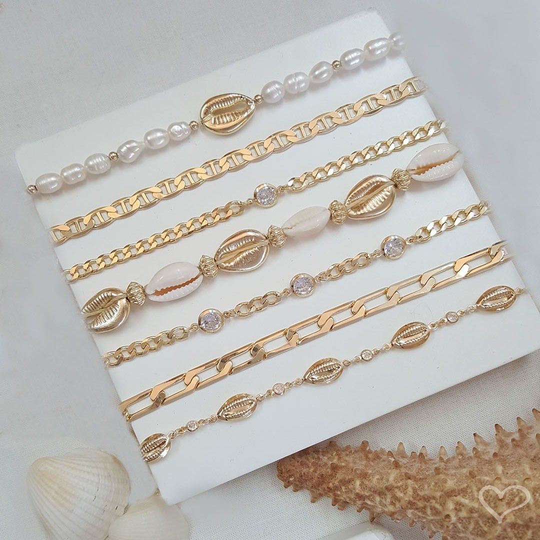 Tornozeleira Piuka Louise Elos Folheado a Ouro 18k