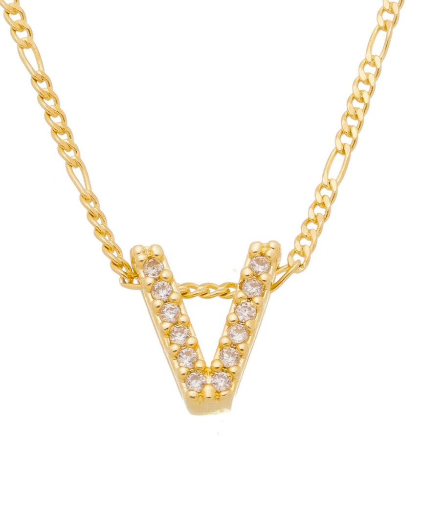Colar com Letra Inicial Folheado a Ouro 18k