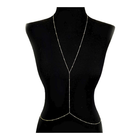 Body Chain Piuka Dua Bolinhas Folheado a Ouro 18k