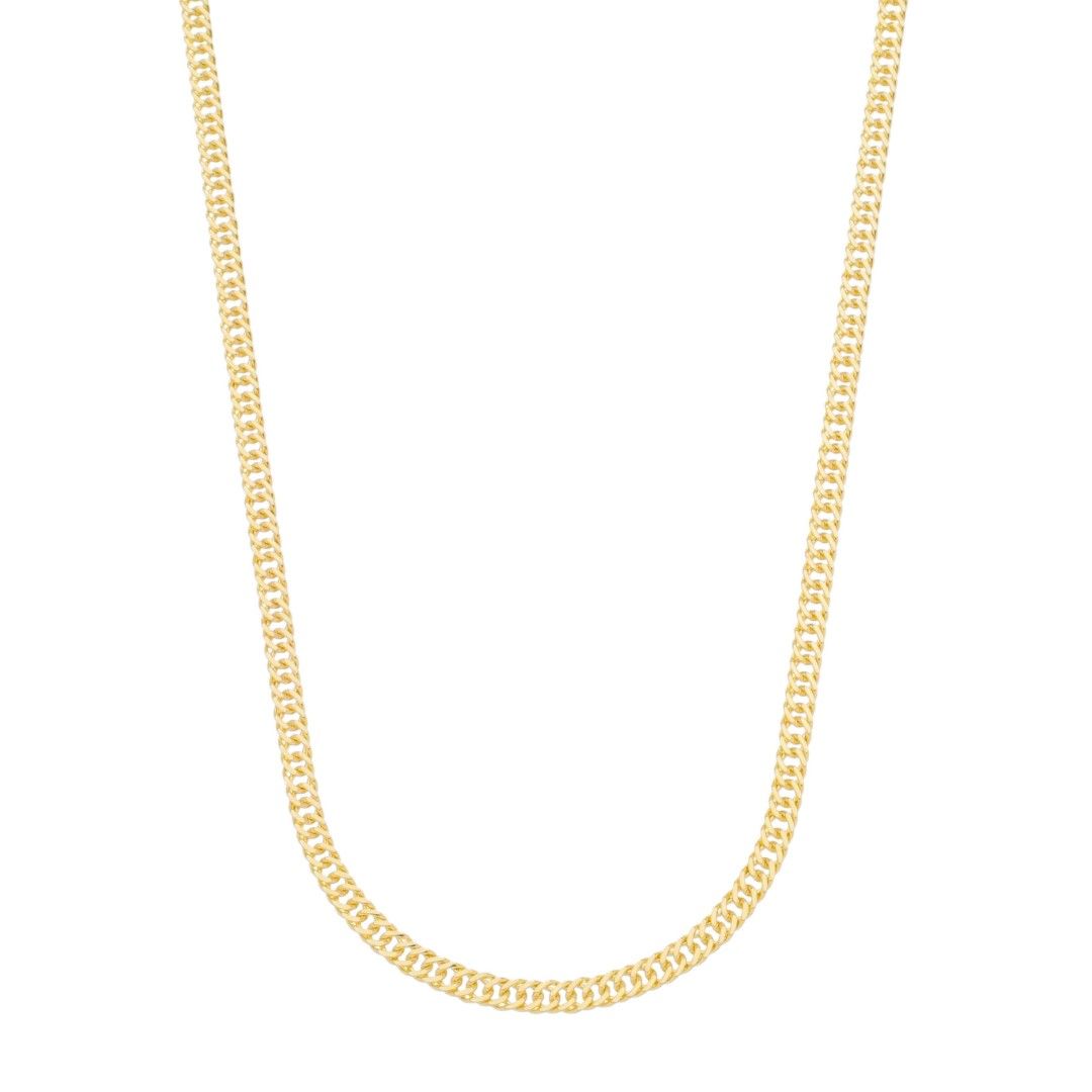 Colar Curto Anne Corrente Folheado a Ouro 18k