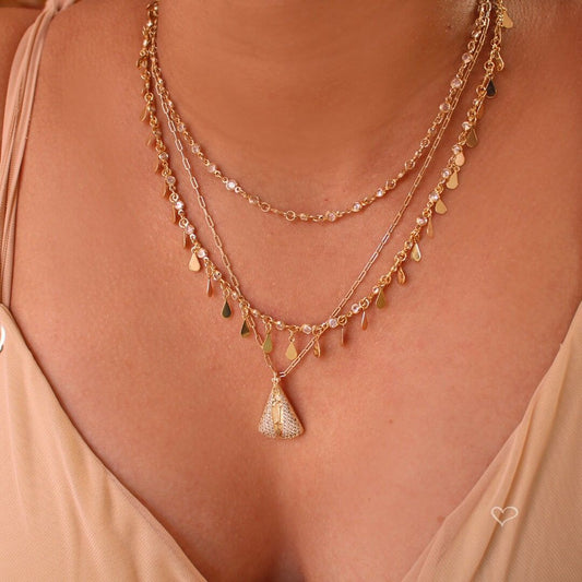 Colar Nossa Senhora Zircônias Folheado a Ouro 18k Piuka