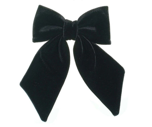 Laço de Cabelo Nat Veludo Alemão Preto