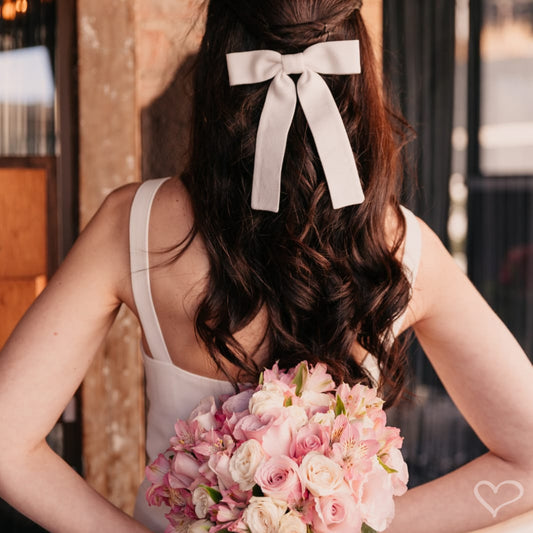 Laço de Cabelo Nat Linho Off White