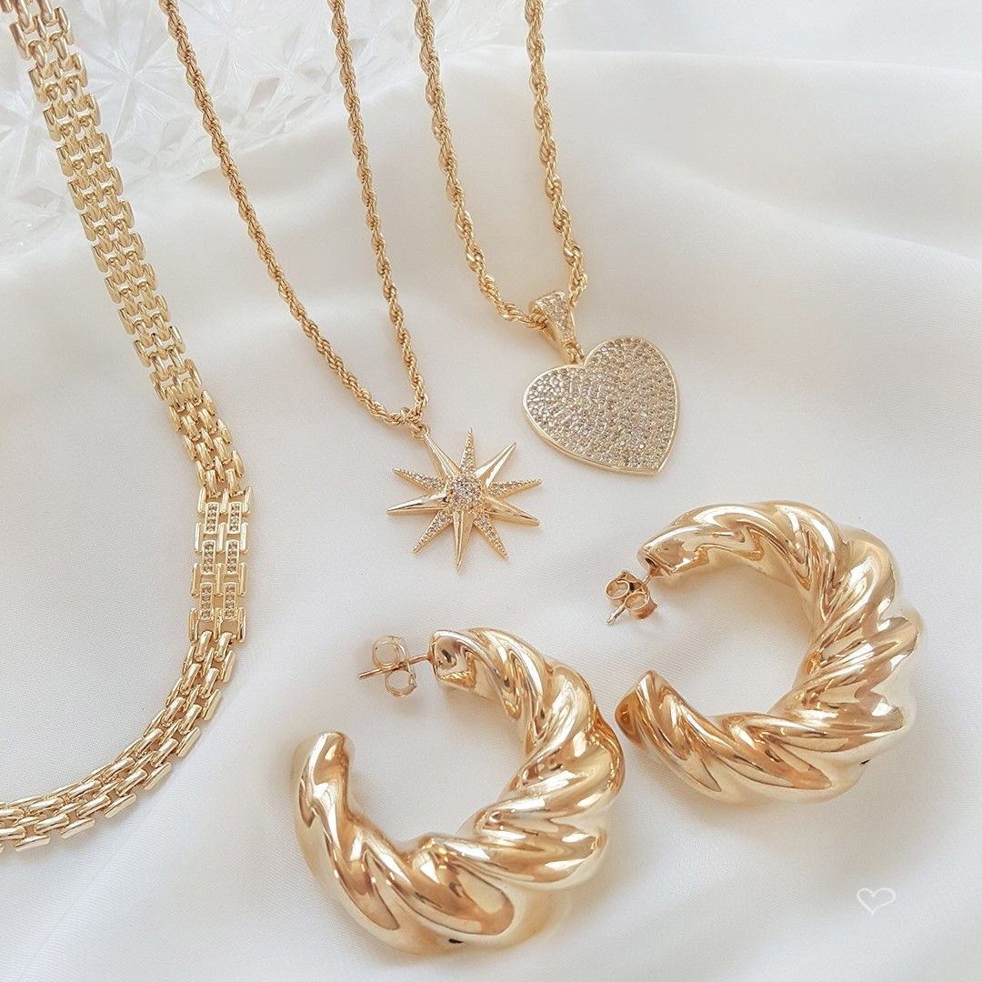 Brinco de Argola Croissant Natália Folheado a Ouro 18k