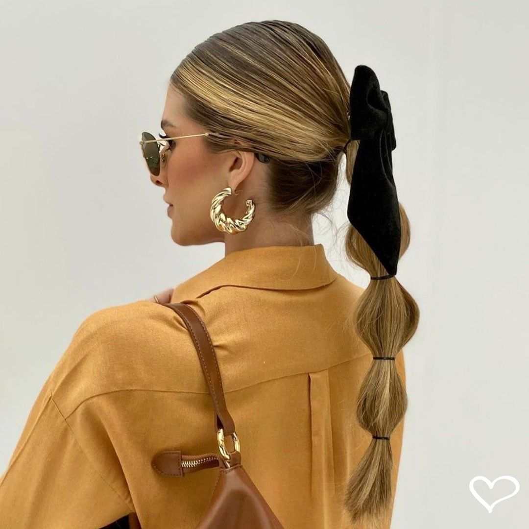 Brinco de Argola Croissant Natália Folheado a Ouro 18k