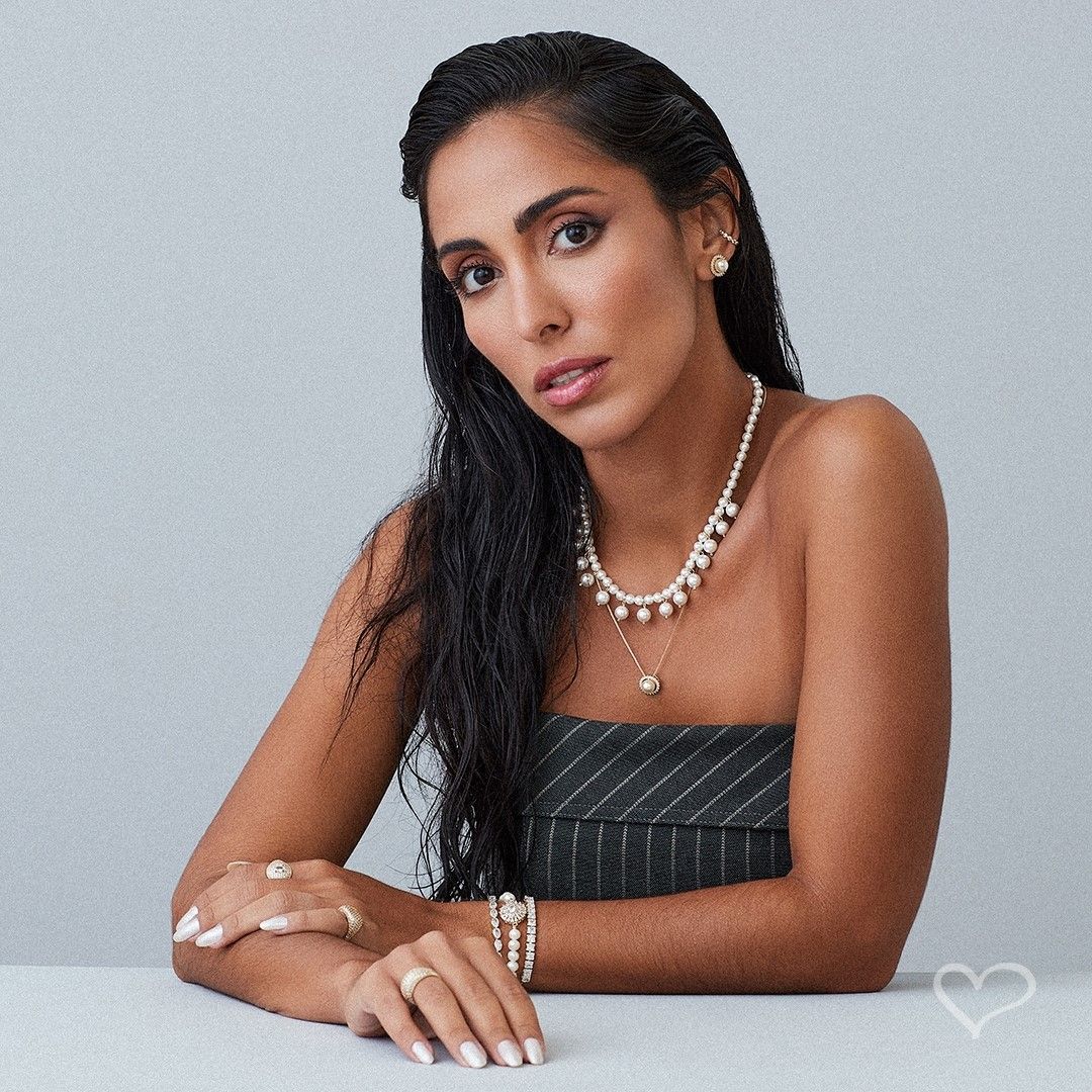 Colar de Pérolas Audrey Folheado a Ouro 18k