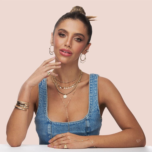 Colar de Gotinhas Sofia Zircônias Folheado a Ouro 18k