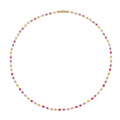 Colar Riviera Hillary Zircônias Coloridas Folheado a Ouro 18k