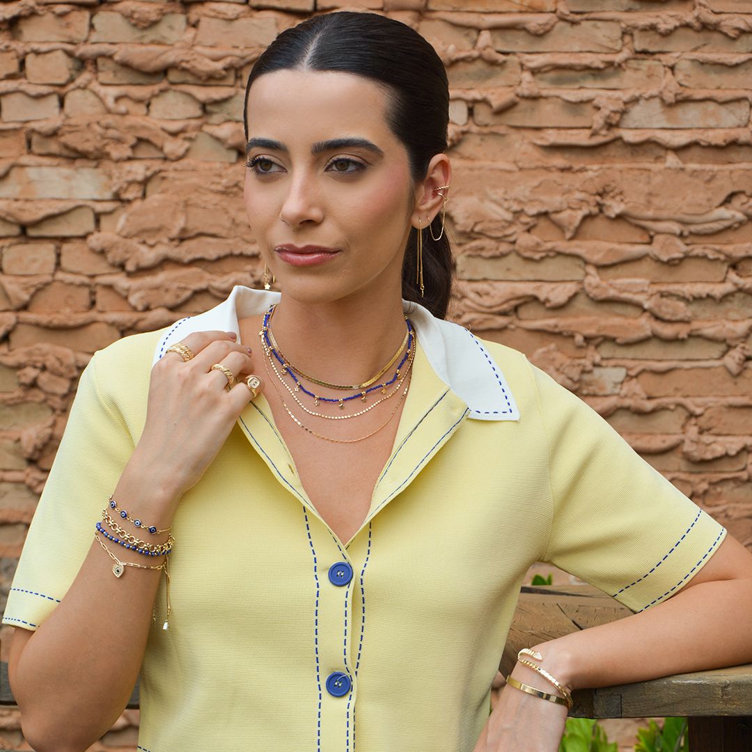 Pulseira Celeste Lápis-lazúli