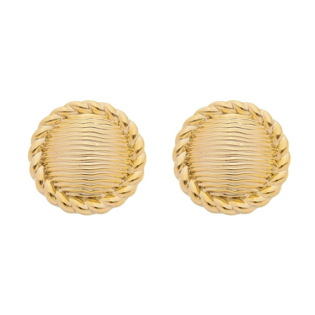 Brinco de Botão Layla Folheado a Ouro 18k