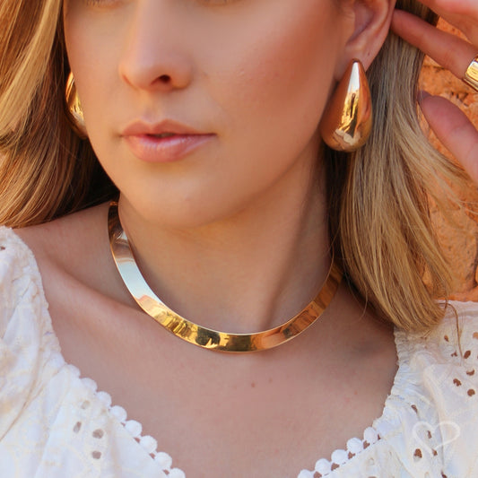 Gargantilha Kira Folheada a Ouro 18k Piuka