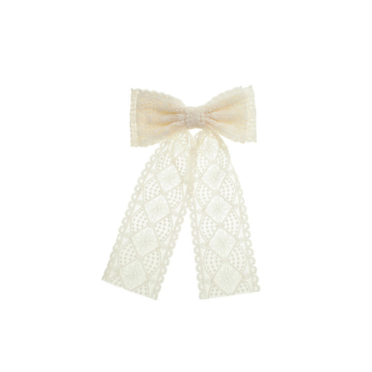 Laço de Cabelo Bia Renda Nude