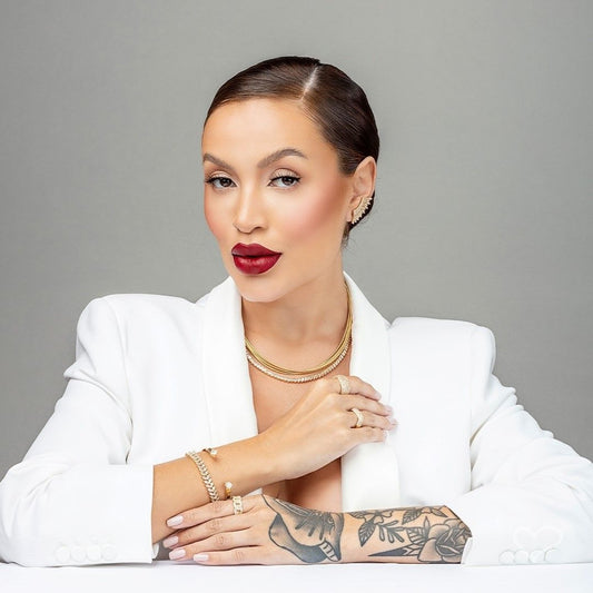 Brinco Ear Cuff Glória Zircônias Folheado a Ouro 18k