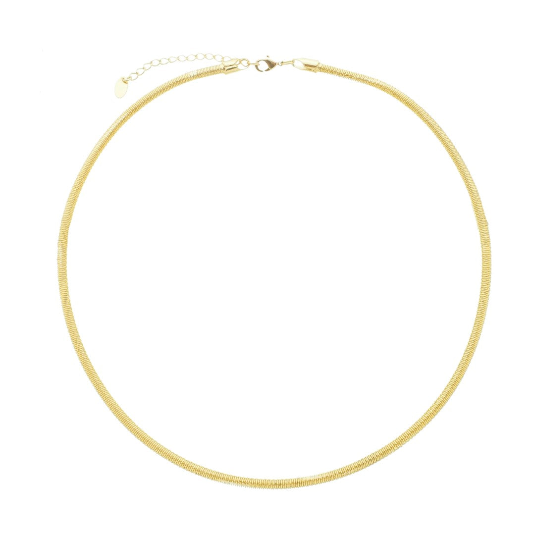 Colar Lia Malha Folheado a Ouro 18k Piuka