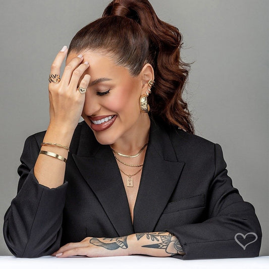 Trio de Brincos Argolinha Patty Zircônias Folheado a Ouro 18k