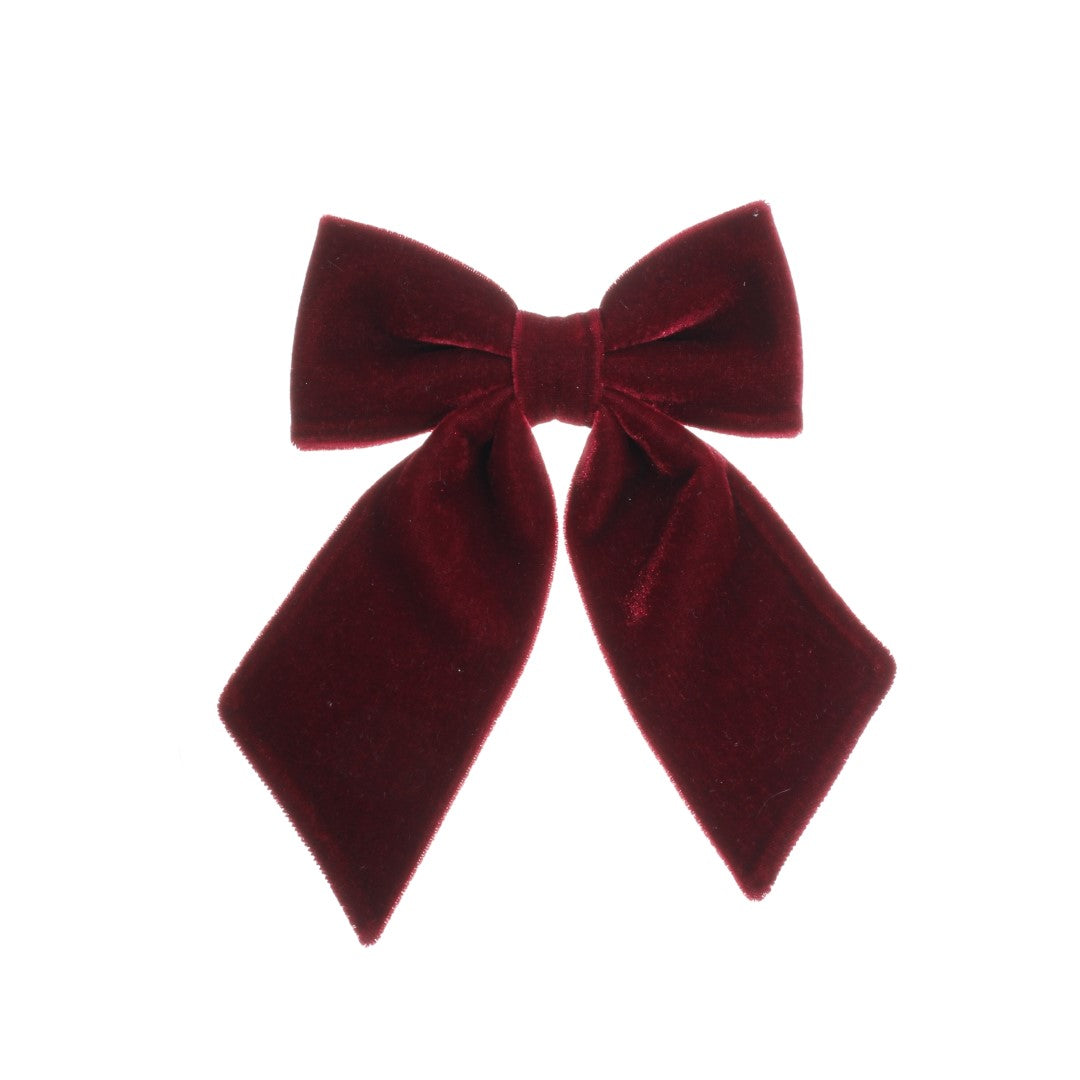 Laço de Cabelo Nat Veludo Alemão Cherry