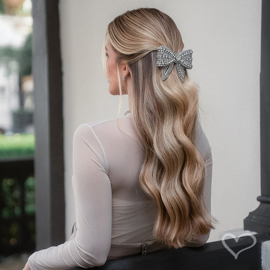 Laço de Cabelo Flávia Bordado Strass