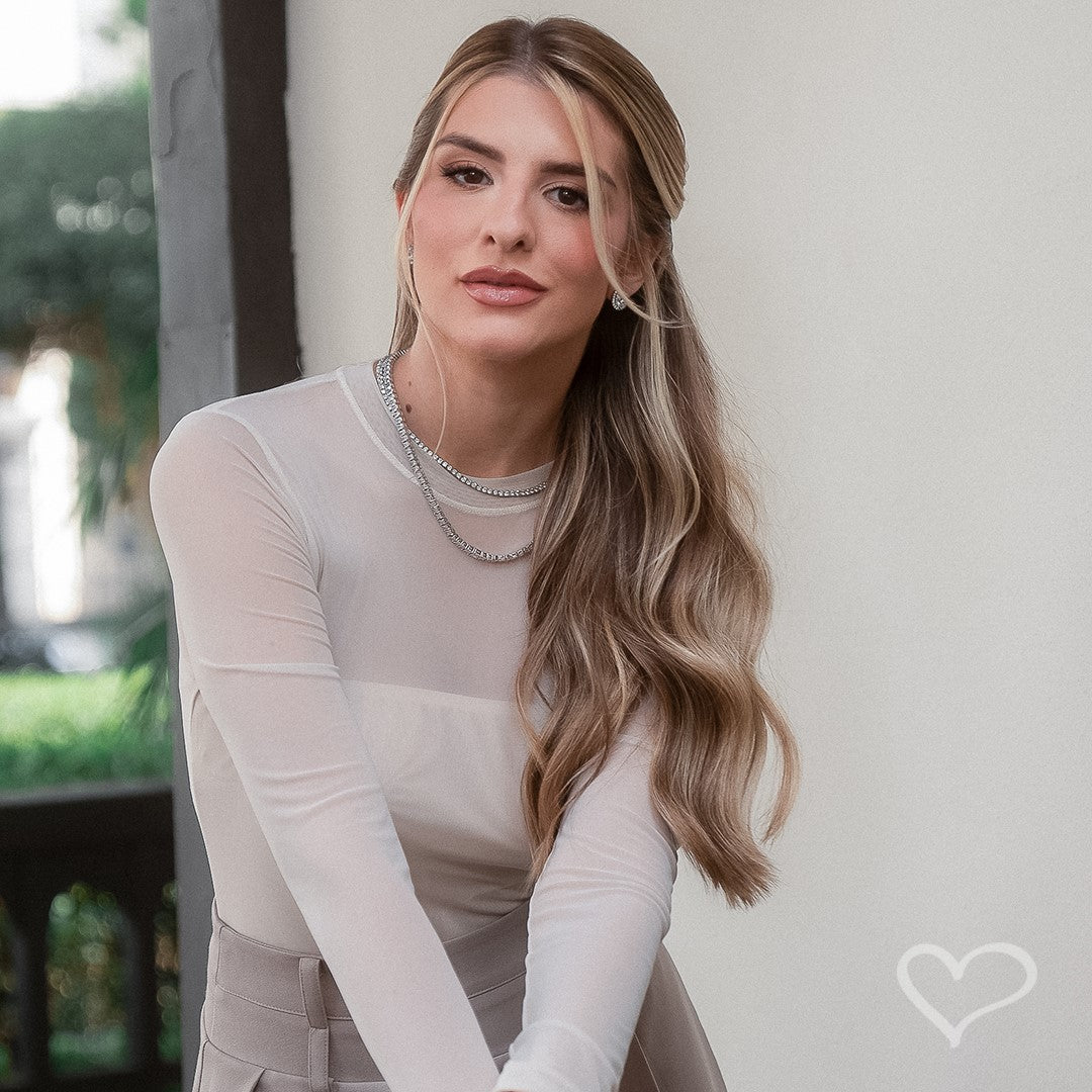 Laço de Cabelo Flávia Bordado Strass