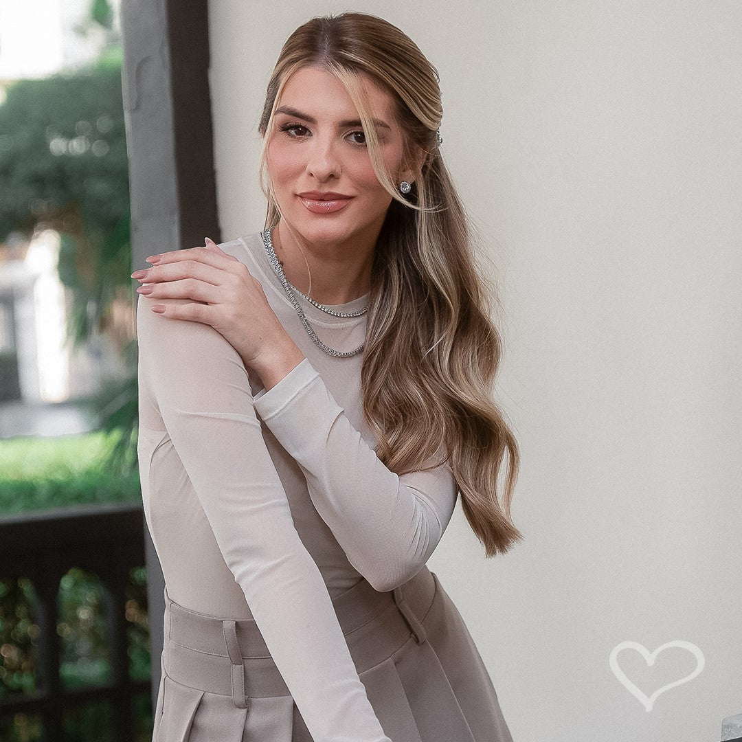 Laço de Cabelo Flávia Bordado Strass