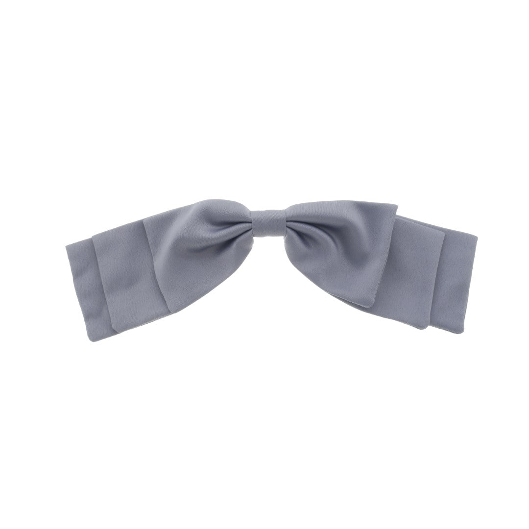 Laço de Cabelo Bia Crepe Acetinado Cinza