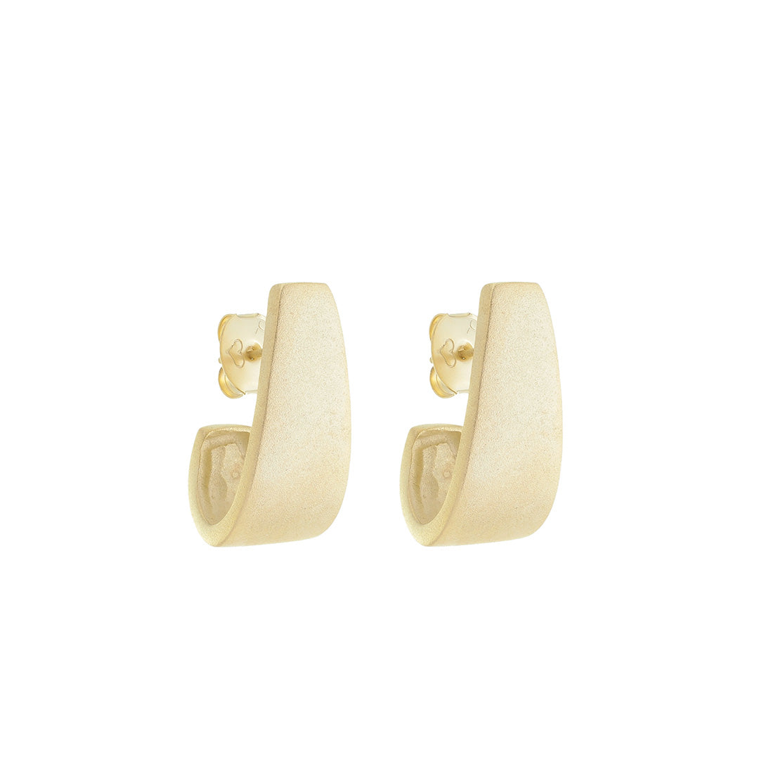 Brinco Gota Isabela Acetinado Folheado a Ouro 18k