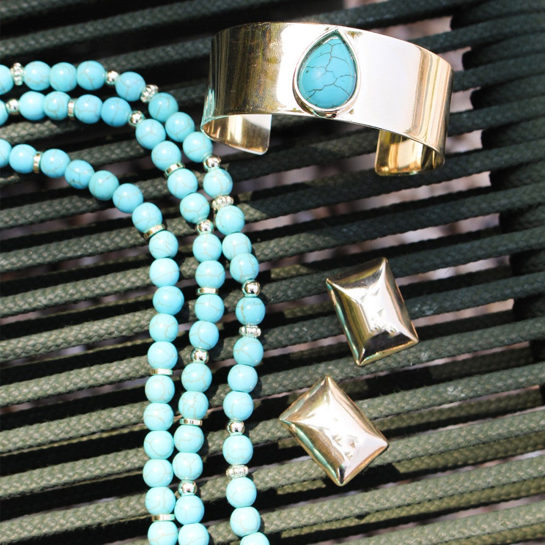 Brinco Retângular Paula Folheado a Ouro 18k