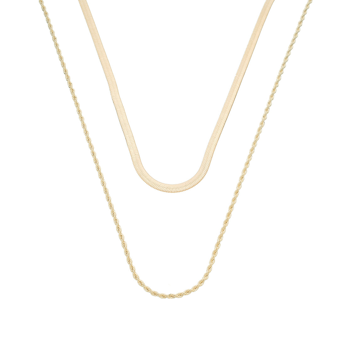 Mix de Colares Lorena Folheado a Ouro 18k